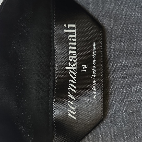 🌸Norma Kamali X Revolve Black‎ Sheer Blouse Large - Picture 2 of 9